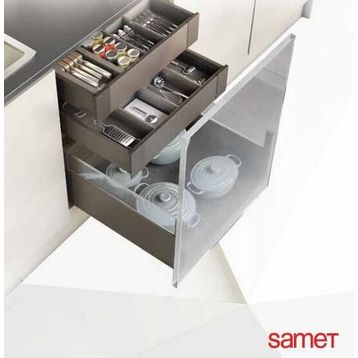 Samet Smart Flow Bordürsüz 500 mm Çekmece Rayı