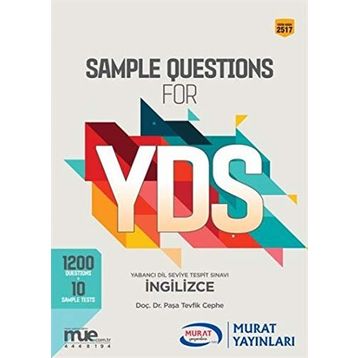 Sample Questions for YDS Murat Yayınları - Paşa Tevfik Cephe
