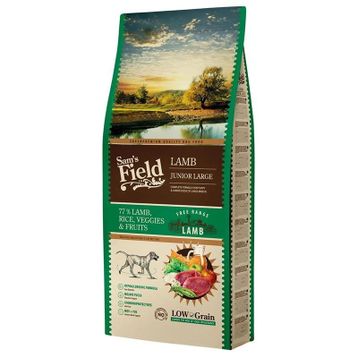 Sam's Field Junior Hypo-Allergenic Kuzu Etli Düşük Tahıllı Büyük Irk 13 kg Yavru Köpek Maması
