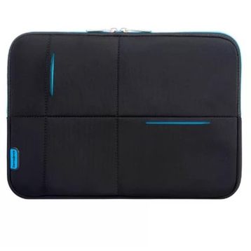 Samsonite U37-09-003 Airglow Sleeve Siyah - Mavi 15.6 inç Laptop Kılıfı