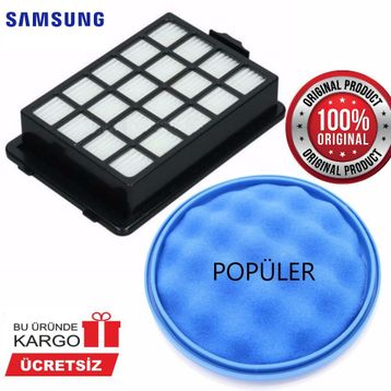 Samsung 102428244 SC 15F50VV Uyumlu Hepa Filtre ve Sünger Filtre Seti