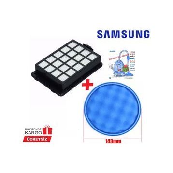 Samsung 102428244 SC 15F50VV Uyumlu Hepa Filtre ve Sünger Filtre Seti