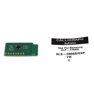 Samsung 609CS CLP 775ND-770N 7000 SayfaMavi Toner Chip