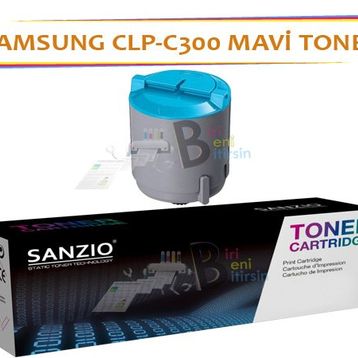 Samsung CLP-300 Cyan (CLP-C300A) (1k) Mavi Muadil Toner