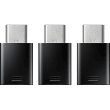 Samsung EE-GN930K Type-C to Micro USB 3'lü Siyah Adaptör