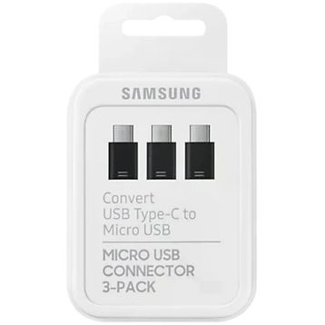 Samsung EE-GN930K Type-C to Micro USB 3'lü Siyah Adaptör