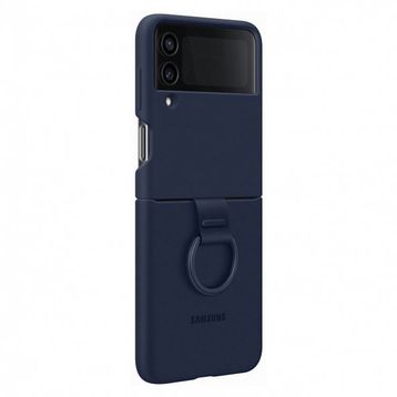 Samsung EF-PF721TNEGWW Z Flip Lacivert 4 Yüzüklü Silikon Kılıf