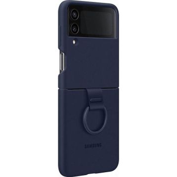 Samsung EF-PF721TNEGWW Z Flip Lacivert 4 Yüzüklü Silikon Kılıf