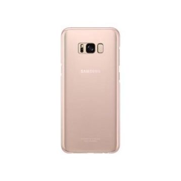Samsung EF-QG955CPEGWW Samsung Galaxy S8+ Şeffaf Koruyucu Pembe Kılıf