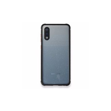 Samsung Galaxy A02 Miami Şeffaf Silikon Siyah Kılıf