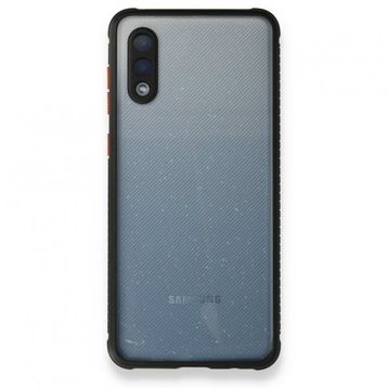 Samsung Galaxy A02 Miami Şeffaf Silikon Siyah Kılıf