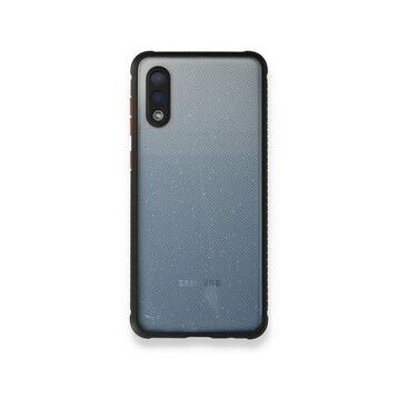 Samsung Galaxy A02 Miami Şeffaf Silikon Siyah Kılıf