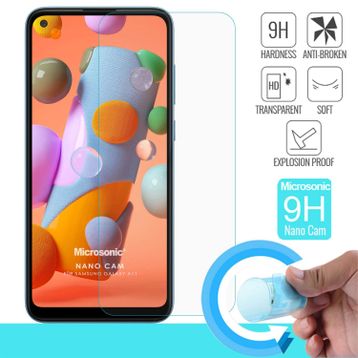 Samsung Galaxy A11 Nano Ekran Koruyucu Uyumlu Kırılmaz Cam