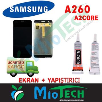 Samsung Galaxy A2 Core A260 Siyah Çıt Uyumlu Lcd Ekran