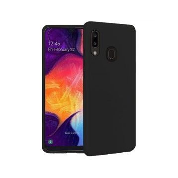 Samsung Galaxy A20 İçi Kadife Siyah Uyumlu Silikon Kılıf
