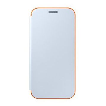 Samsung Galaxy A3 2017 Neon Mavi Kapaklı Kılıf