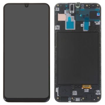 Samsung Galaxy A30S A307 Dokunmatik Siyah Servis Çıtalı Lcd Ekran