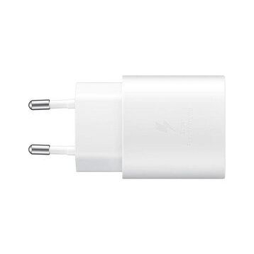 Samsung Galaxy A52 25w Beyaz Type-C Fast Şarj Adaptörü