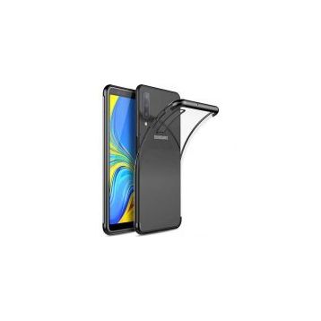 Samsung Galaxy A7 2018 Glitter Siyah Uyumlu Silikon Kılıf