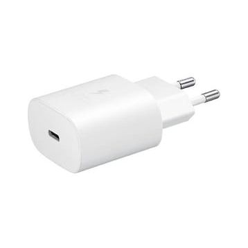 Samsung Galaxy A71 25w Beyaz Type-C Fast Şarj Adaptörü