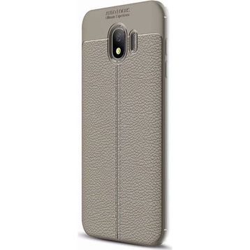 Samsung Galaxy J4 Niss Deri Dokulu Kapak Silikon Kılıf