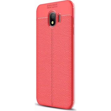 Samsung Galaxy J4 Niss Deri Dokulu Kapak Silikon Kılıf