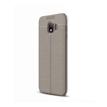 Samsung Galaxy J4 Niss Deri Dokulu Kapak Silikon Kılıf