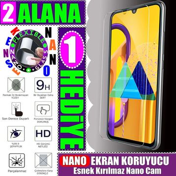Samsung Galaxy M30s Nano Ekran Koruyucu Uyumlu Kırılmaz Cam