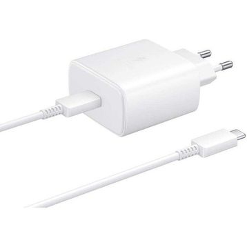 Samsung Galaxy Note 10 Plus Fast Charging 45w Type-C Beyaz Şarj Aleti