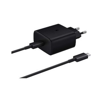 Samsung Galaxy Note 10 Plus Fast Charging 45w Type-C Siyah Şarj Aleti