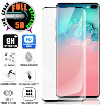 Samsung Galaxy S10 Temperli Ekran Koruyucu Uyumlu Kırılmaz Cam