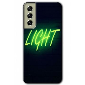 Samsung Galaxy S21 FE Hd Desen Baskılı Neon İnscription Arka Kapak Kılıf
