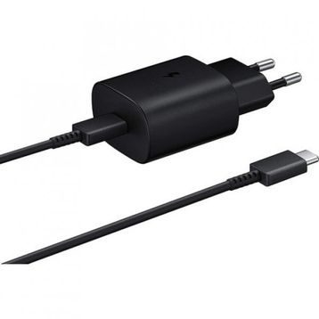 Samsung Galaxy S22 5G Fast Charging 25W Type-C Çıkışlı Kablolu Siyah Şarj Aleti