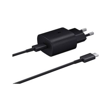 Samsung Galaxy S22 5G Fast Charging 25W Type-C Çıkışlı Kablolu Siyah Şarj Aleti