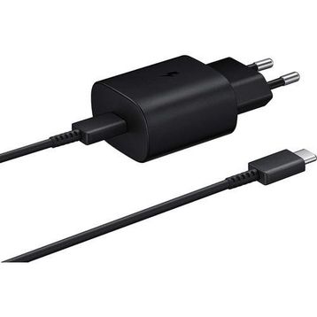 Samsung Galaxy S22 5G Fast Charging 25W Type-C Çıkışlı Kablolu Siyah Şarj Aleti