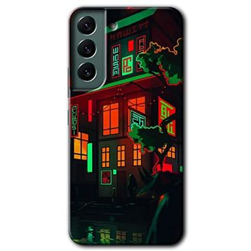 Samsung Galaxy S22 - China Street Kılıf HD Desen Baskılı Arka Kapak