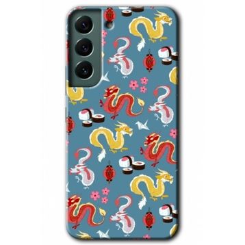 Samsung Galaxy S22- Funky Dragon Kılıf HD Desen Baskılı Arka Kapak