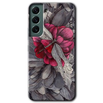 Samsung Galaxy S22- kelebek Ömrü Kılıf HD Desen Baskılı Arka Kapak
