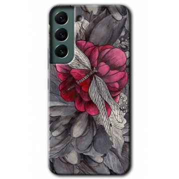 Samsung Galaxy S22- kelebek Ömrü Kılıf HD Desen Baskılı Arka Kapak