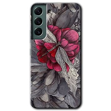 Samsung Galaxy S22- kelebek Ömrü Kılıf HD Desen Baskılı Arka Kapak