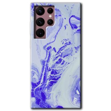 Samsung Galaxy S22 Kılıf HD - Cranny Liquid Wall Desen Baskılı Arka Kapak