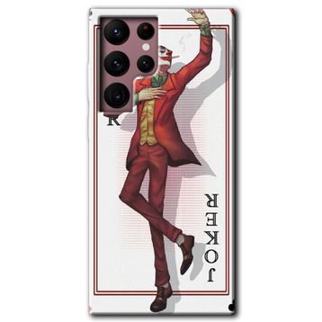 Samsung Galaxy S22 Kılıf HD Joker İskambil Desen Baskılı Arka Kapak