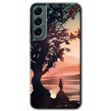 Samsung Galaxy S22 Kılıf HD - Yalnız Savaşcı Desen Baskılı Arka Kapak