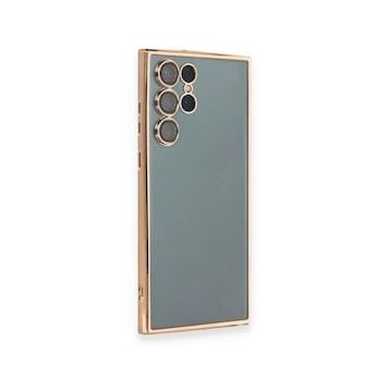 Samsung Galaxy S22 Ultra Razer Lensli Silikon - Gold Cep Telefonu Kılıfı