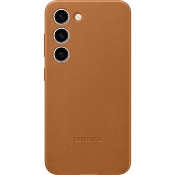 Samsung Galaxy S23 Deri Kahverengi Telefon Kılıfı
