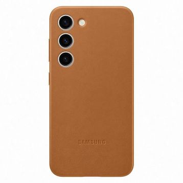 Samsung Galaxy S23 Deri Kahverengi Telefon Kılıfı