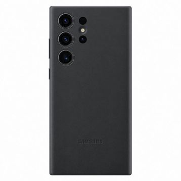 Samsung Galaxy S23 Ultra Deri Siyah Telefon Kılıfı