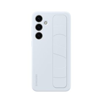 Samsung Galaxy S24 Kordonlu & Standlı Silikon Buz Mavisi Kılıf