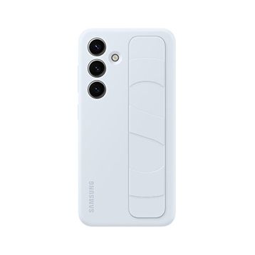 Samsung Galaxy S24 Kordonlu & Standlı Silikon Buz Mavisi Kılıf
