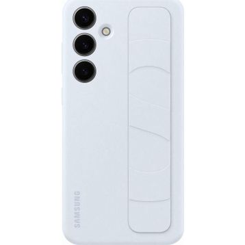 Samsung Galaxy S24 Kordonlu & Standlı Silikon Buz Mavisi Kılıf